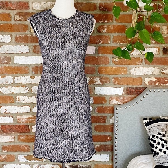 Rebecca Taylor Confetti Tweed Dress sleeveless size 8 - Picture 3 of 9